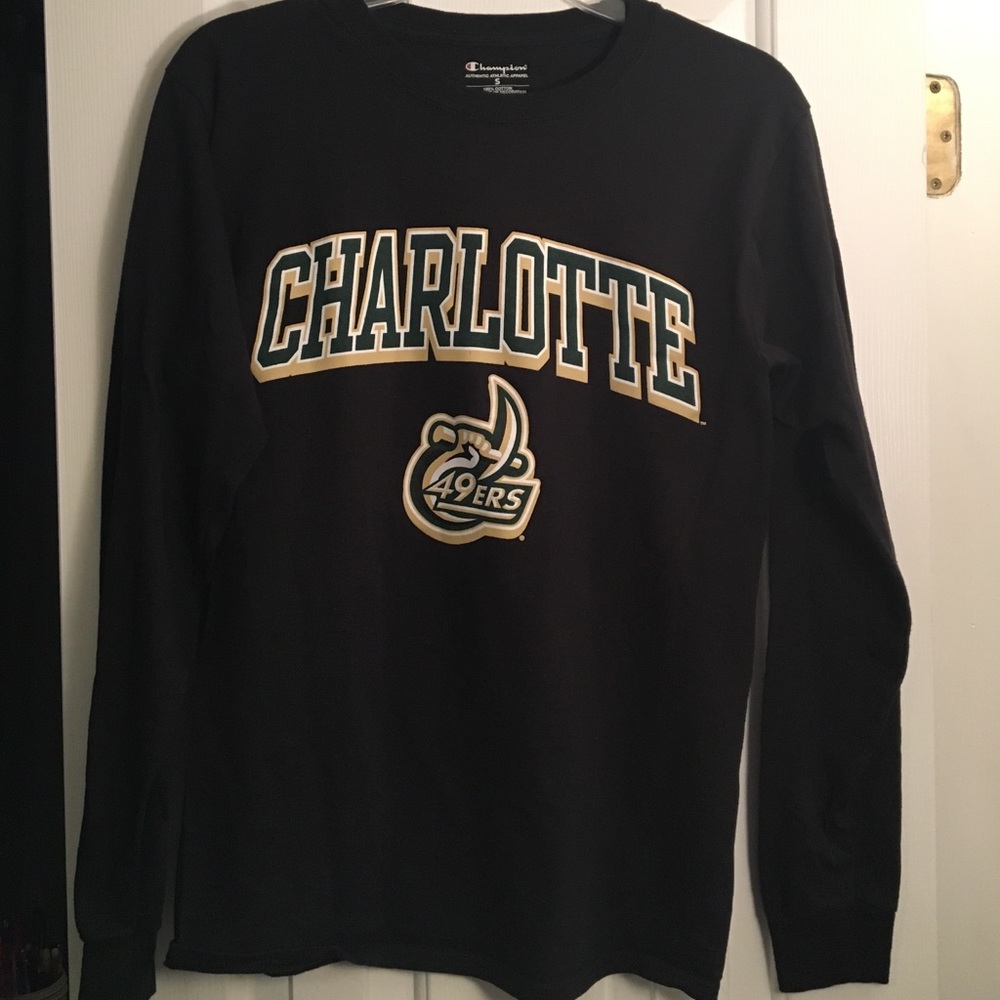 UNCC long sleeve tee shirt